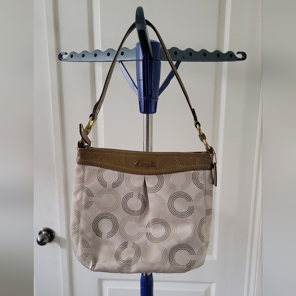 Vintage Coach Ashley Dotted Op Art Signature shoulder bag